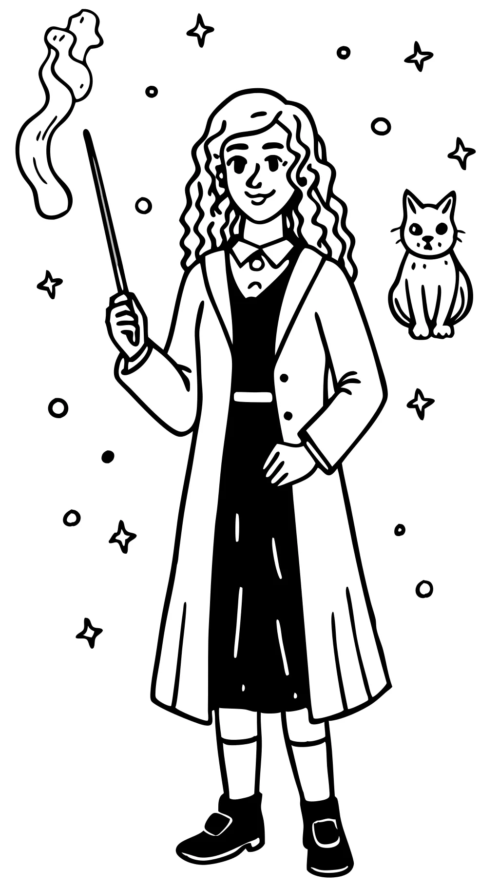 Hermione Harry Potter para colorear